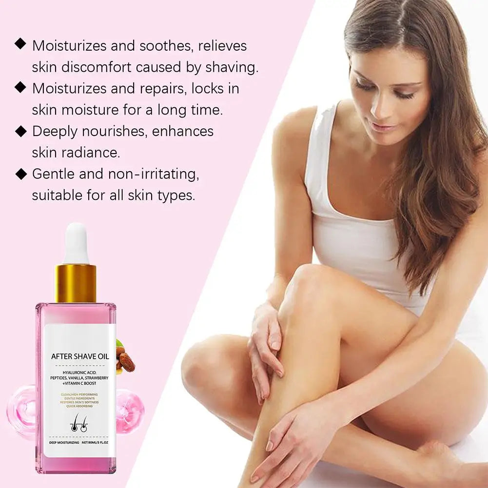 Strawberry Vanilla After Shave Oil For Smooth Skin Deeply Hydrates Shaving Care Oil Deeply Hydrates Shaving Care Oil 1/3/5pcs