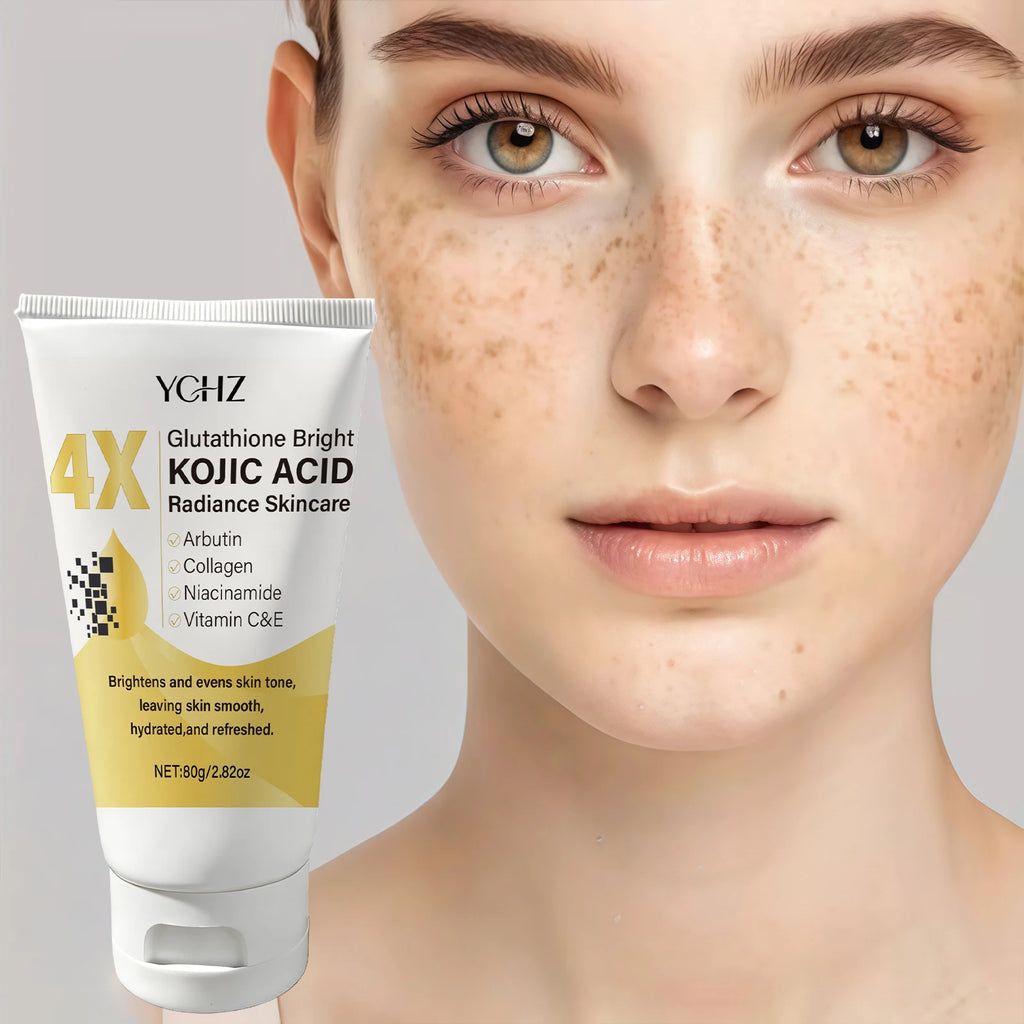 Kojic Acid Face Cream Evens Out Skin Tone, Eliminates Dark Spots and Dullness - Non-Greasy, Suitable for Both Men and Women - Whitening and Moisturizing Cream, for Day and Night Use