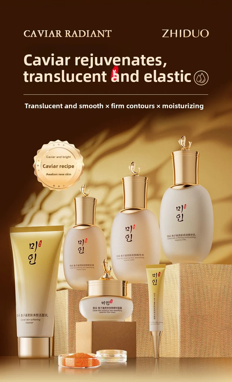 Caviar  Moisturizing Anti-Wrinkle Skincare Set - Firming, Lifting Hydrating Face Kit for All Skin Types Beauty care product