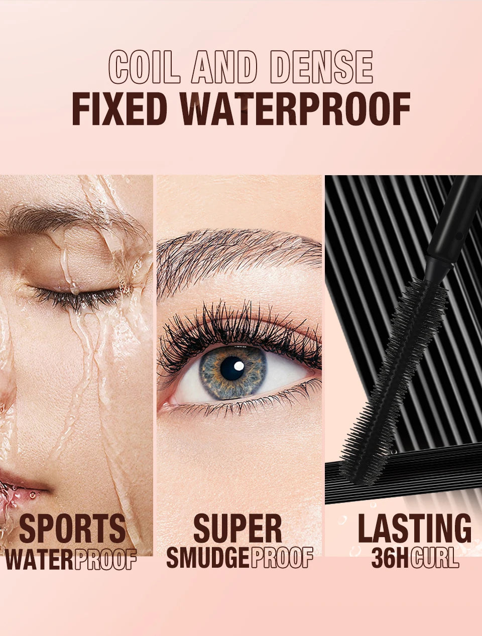 O.TWO.O 6pcs Makeup Kit 2 in 1 Lipstick Eyebrow Pencil Black Eyeliner 4d Fiber Mascara Full Professional Makeup Set