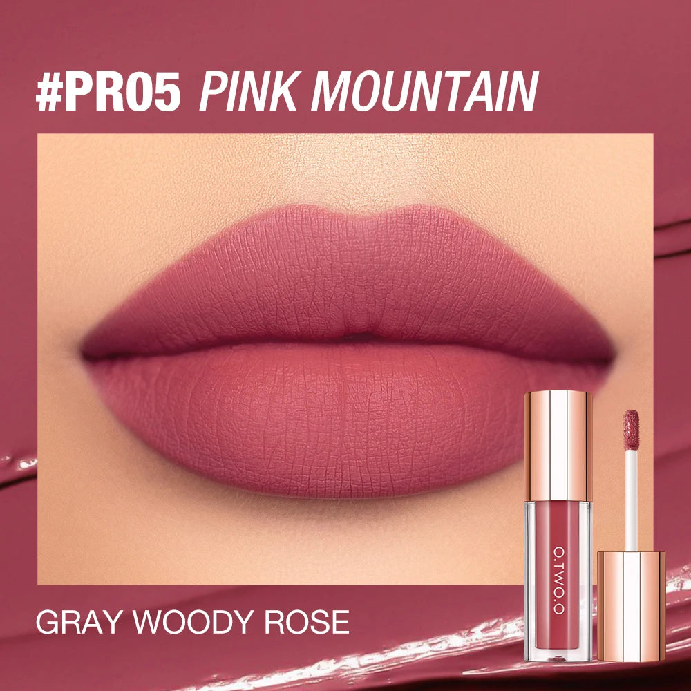 O.TWO.O Lipstick Lip Tint Matte 24H Stay Color-Locking Ultra-Lasting  Waterproof Transfer-Proof Glossy Satin Lip Glaze Makeup