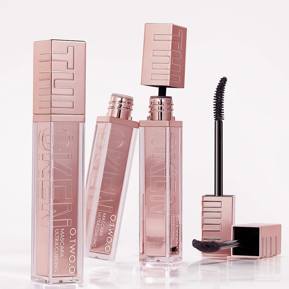 O.TWO.O Eyeliner Stamp 5D Mascara Black Liquid Eyeliner Waterproof Fast Dry Smudge-Proof Volumizing Long-Wearing Eye Makeup Set