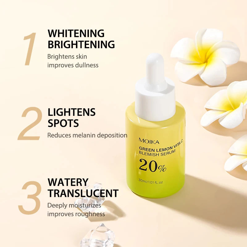 "1Pc MOIKA Skincare Vita C Serum 20% Niacinamide & Vc For Brightening & Dark Spots For People With Dull Loose Skin
