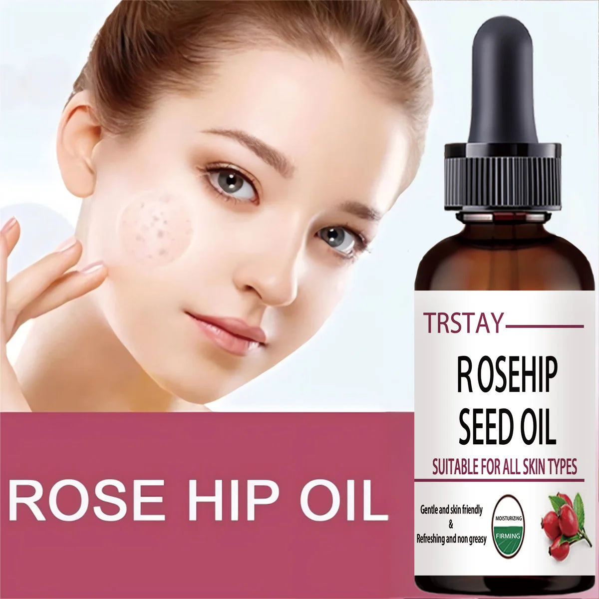 زيت ثمر الورد Rosehip Oil لترطيب ونضارة البشرة – TRSTAY
