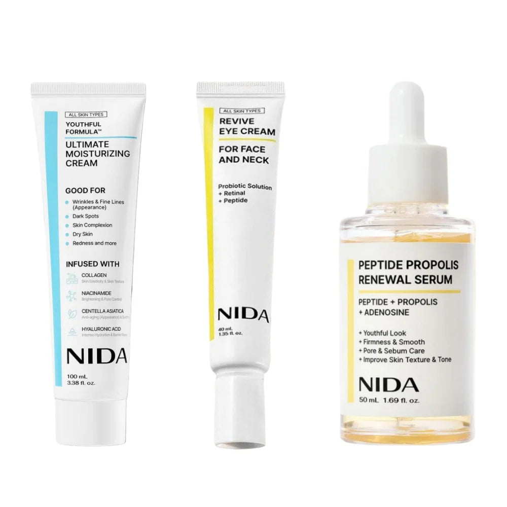 NIDA Korea Moisturizing Ultimate Cream Anti-Aging Propolis Essence Deeply Moisturizing Skin Care Retinol Revitalizing Eye Cream