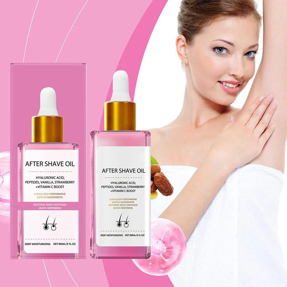 Strawberry Vanilla After Shave Oil For Smooth Skin Deeply Hydrates Shaving Care Oil Deeply Hydrates Shaving Care Oil 1/3/5pcs