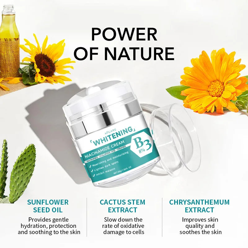 Niacinamide Face Body Brightening Cream Thigh Underarm Inner Melanin Lightening Lotion Improve Dull Brighten Skin Care