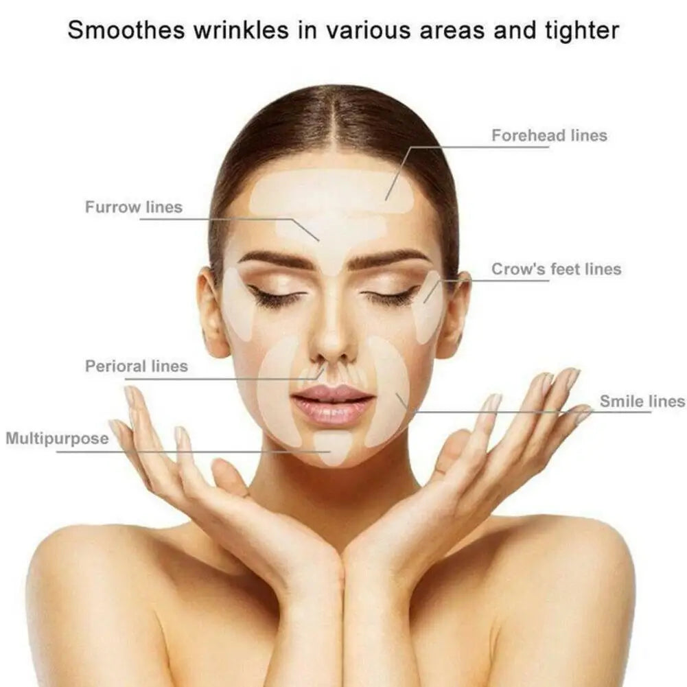 Wrinkle Resistant Silicone Patches Adhesive Face Forehead Neck Eye Wrinkle Remover Pad Sticker Lifting Tapes Skin Care