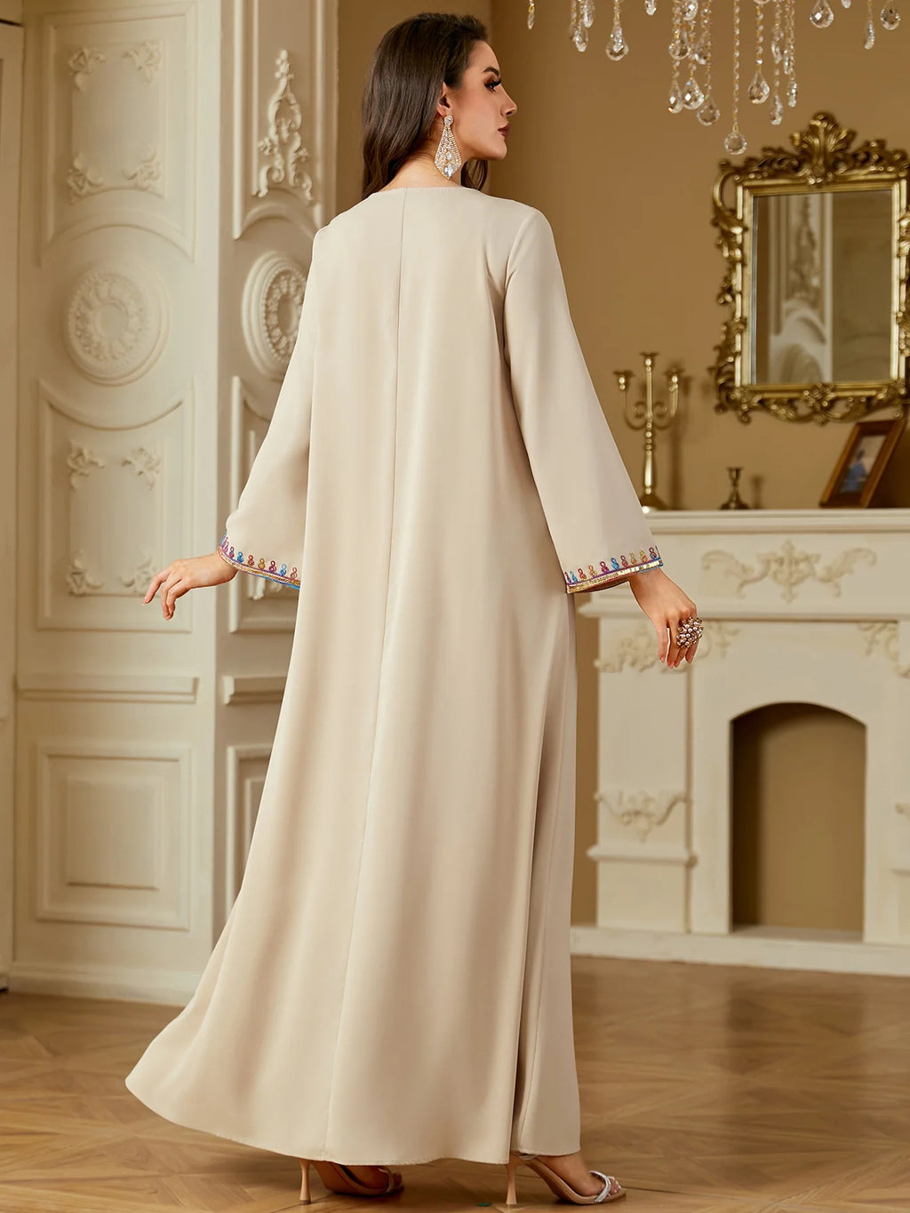 Eid Dress for Women Abaya Embroidery Party Long Dresses Muslim Caftan Robe Jalabiya Ramadan  Dubai Kaftan 2025 Vestidos Largos