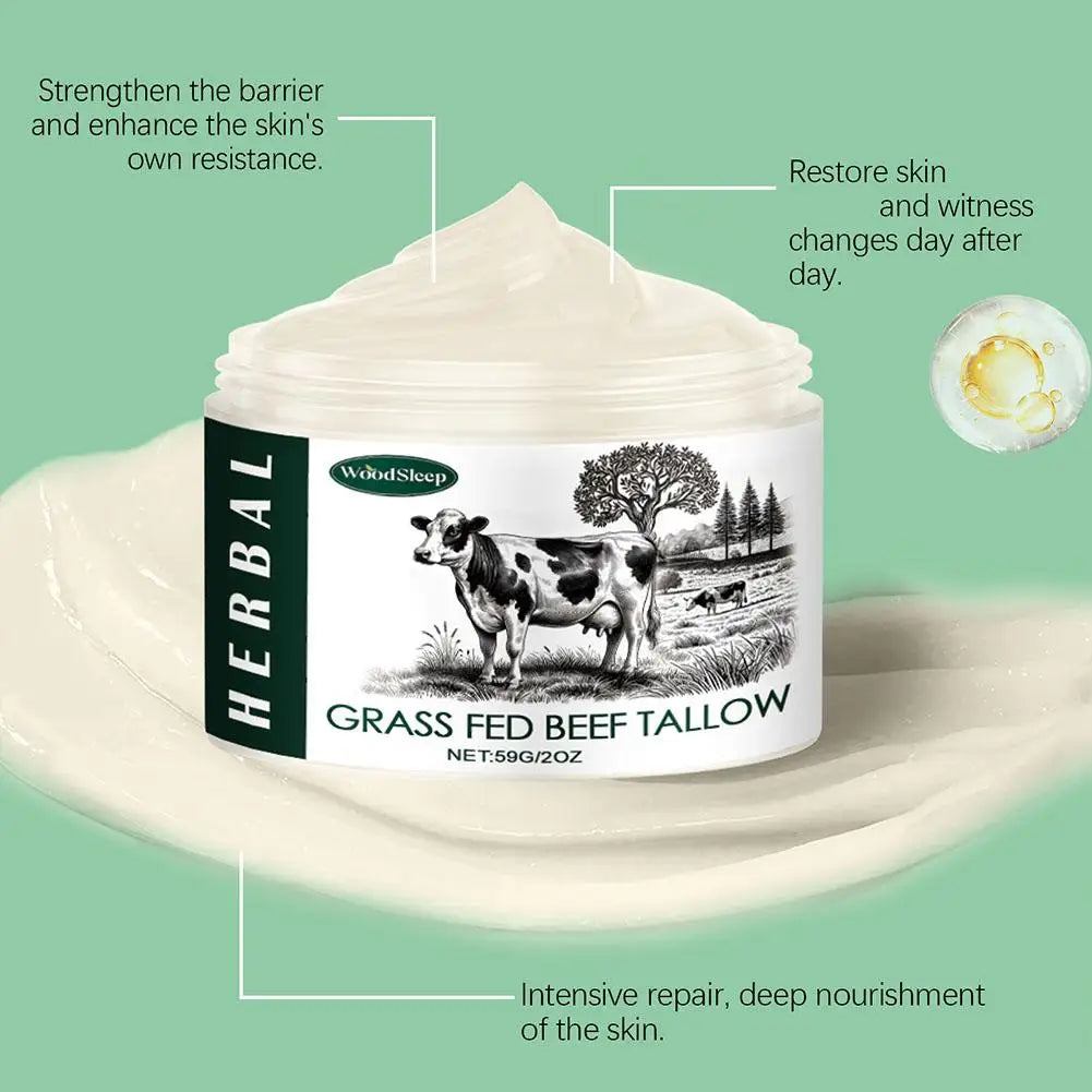 1/2/3pcs Tallow Face Moisturizer Moisturizing Nourishing Cream Brightening Skin Facial Cream Anti-Aging Face Skin Care