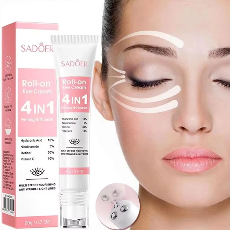 Eye Bag Removal Cream Collagen Anti-Wrinkle Fade Fine Lines Firming Skin Anti Dark Circle Puffiness Brighten Eye Care