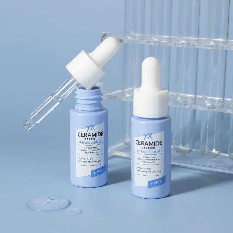 LAIKOU 7X Ceramide Barrier Repair Serum Intensive Hydration Enhanced Skin Barrier Improve Sensitive Repair Moisturizing Essence