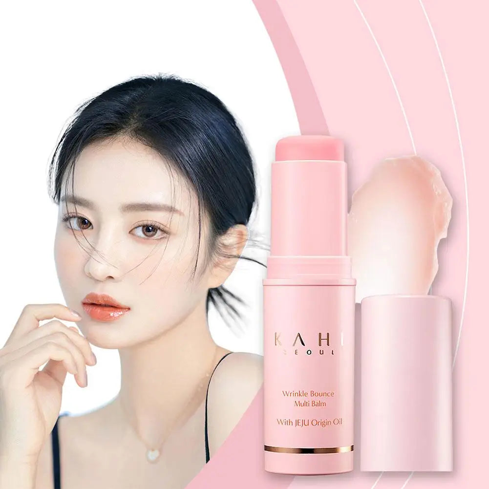 Korean Bounce Multi Balm Collagen Pink Stick Wrinkle Bounce Balm Multi Cream Dull Cosmetics Skin Care