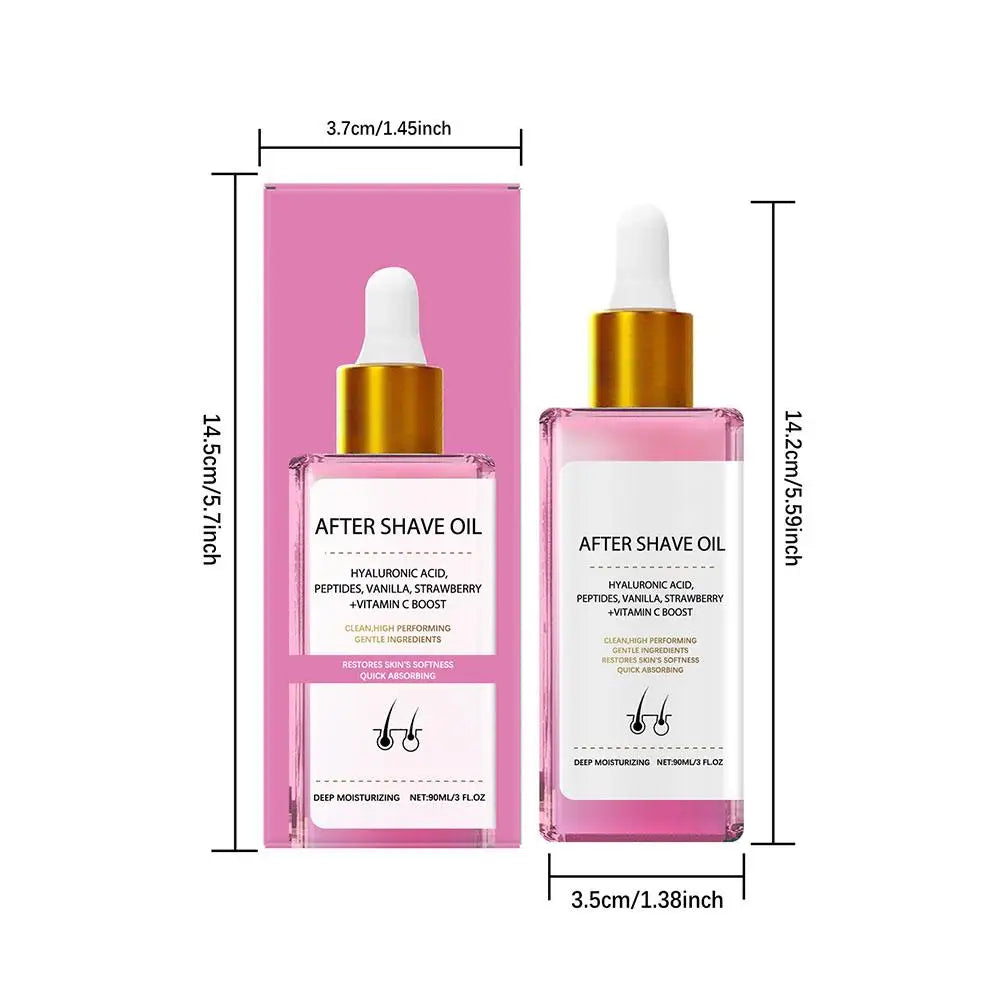 Strawberry Vanilla After Shave Oil For Smooth Skin Deeply Hydrates Shaving Care Oil Deeply Hydrates Shaving Care Oil 1/3/5pcs