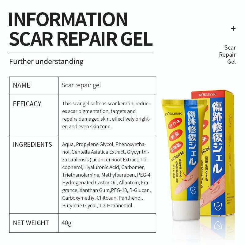 Fast Scar Removal Cream Treatment Stretch Marks Burn Surgical Scar Acne Spots Repair Gel Whitening Moisturizing Smooth Skin Care