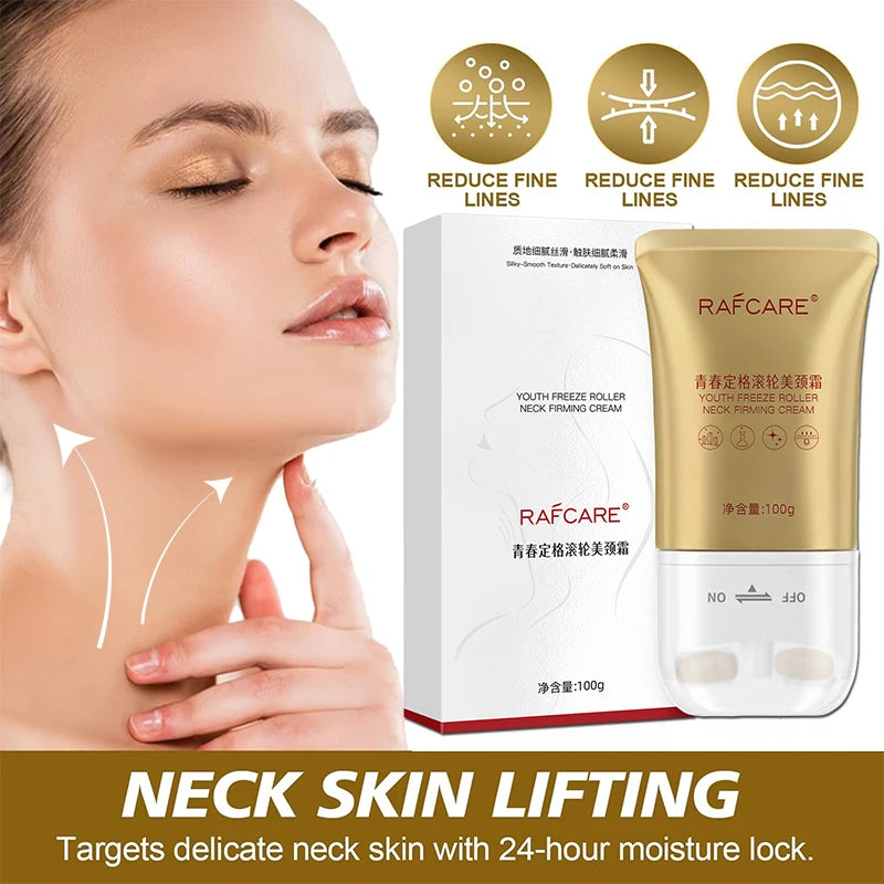 Roller Neck Cream Tighten Lift Face Lotion Fine Lines Brightens Firms Nourishes Lightening Smoothing Moisturizer Neck Lotion