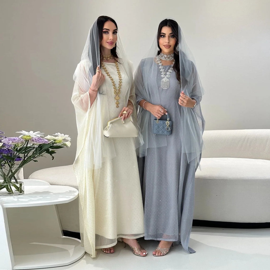 Ramadan Muslim Women Dress Caftan Abaya Ramadan Gown Abayas Islamic Party Bat Sleeve Long Dresses Eid Vestidos Largos 2026