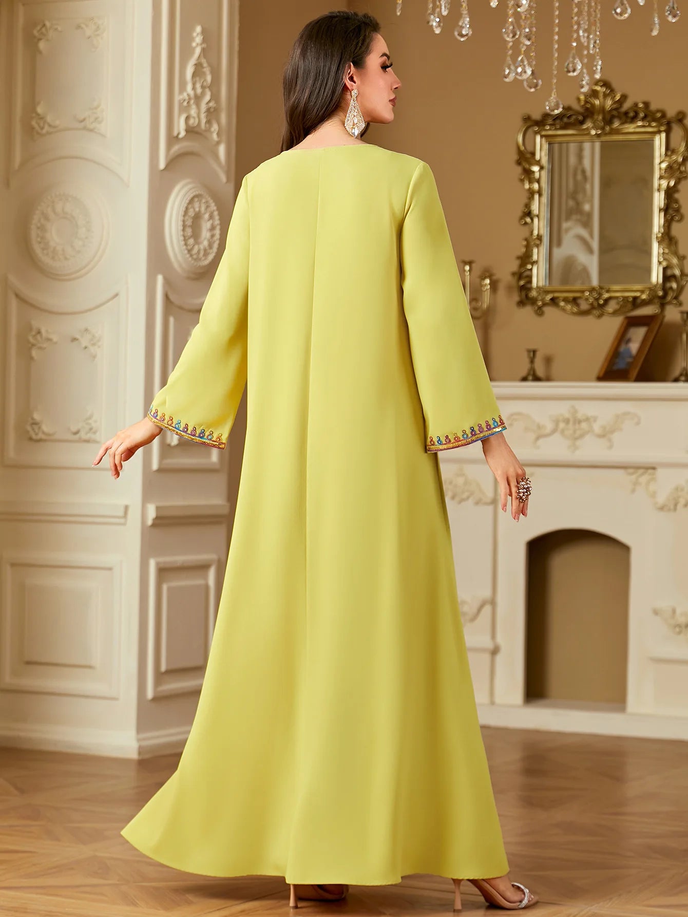 Eid Dress for Women Abaya Embroidery Party Long Dresses Muslim Caftan Robe Jalabiya Ramadan  Dubai Kaftan 2025 Vestidos Largos