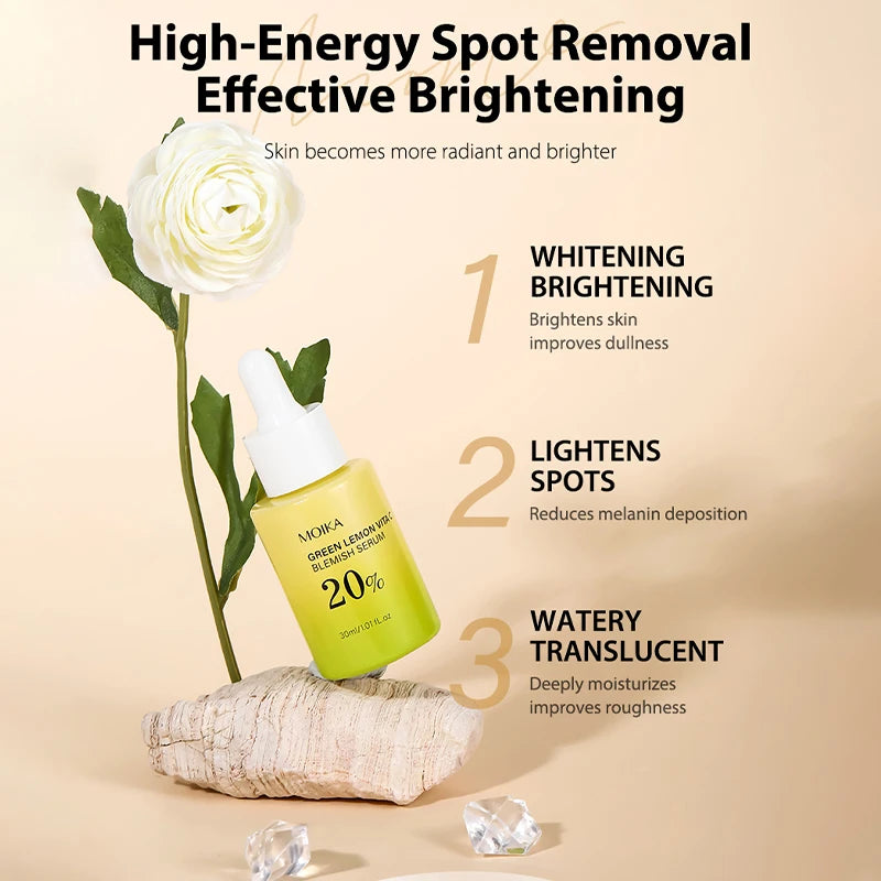 "1Pc MOIKA Skincare Vita C Serum 20% Niacinamide & Vc For Brightening & Dark Spots For People With Dull Loose Skin