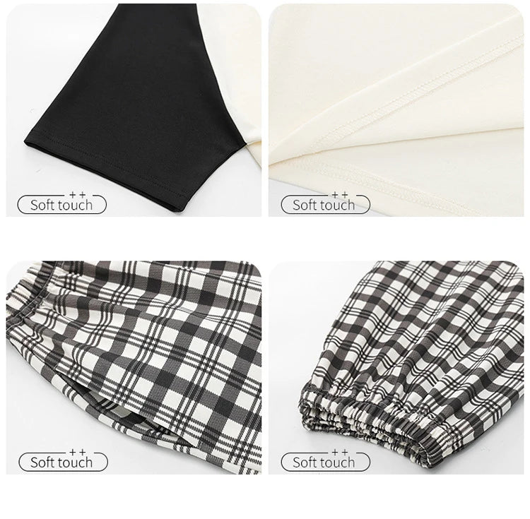 Female Summer Pijamas Short Women Cotton Pajamas Sleeve Shorts Nightwear Sweet Sleepwear Cartoon Pyjamas Woman Home Suit