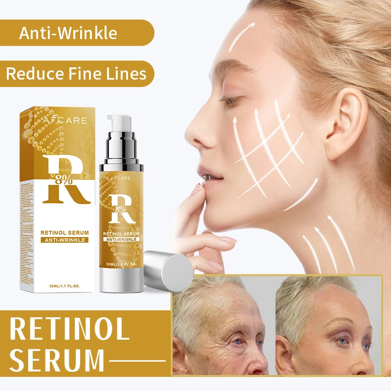 Wrinkle Removal Retinol Serum  Facial Serum Rejuvenation Lift Firming Anti-aging Whitening Invisible Pores Beauty Skin Care