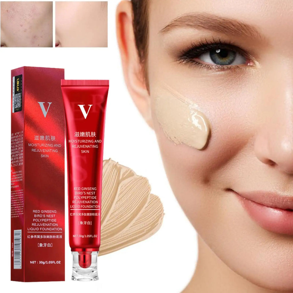 كريم أساس سائل مقاوم للماء من FV Foundation يقدم تغطية مثالية تخفي العيوب بفعالية