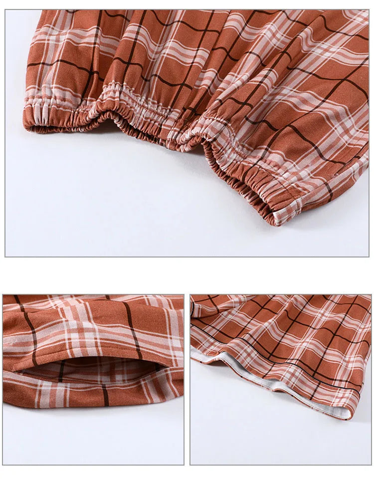 Spring Summer Pure Cotton Womens Pajama Sets Sexy Black Nightwear Casual Pyjama Long Pants Sleepwear Suits Homewear Fashion