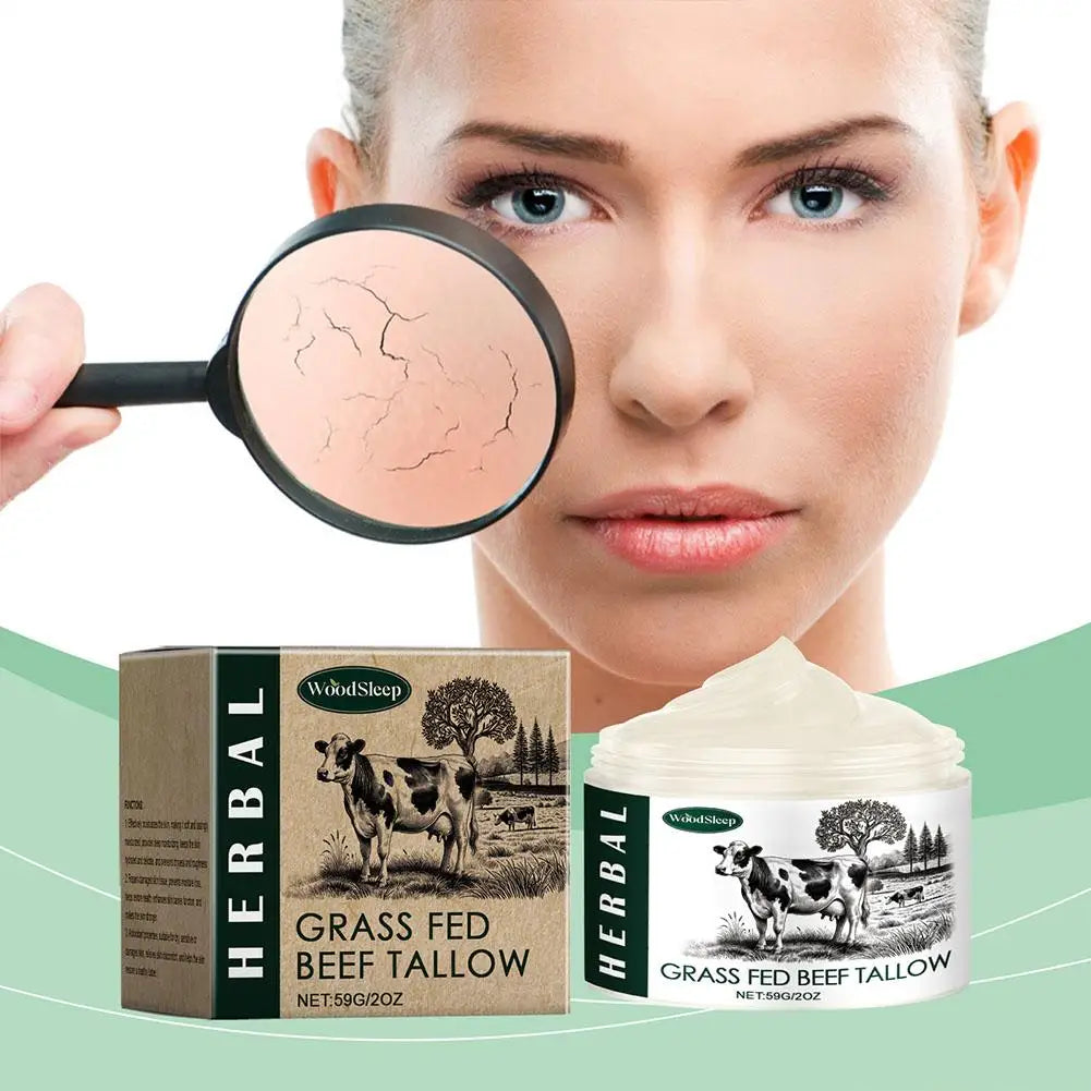 1/2/3pcs Tallow Face Moisturizer Moisturizing Nourishing Cream Brightening Skin Facial Cream Anti-Aging Face Skin Care
