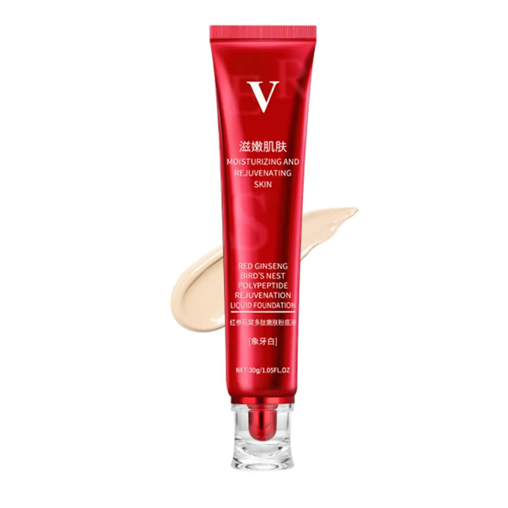 كريم أساس سائل مقاوم للماء من FV Foundation يقدم تغطية مثالية تخفي العيوب بفعالية
