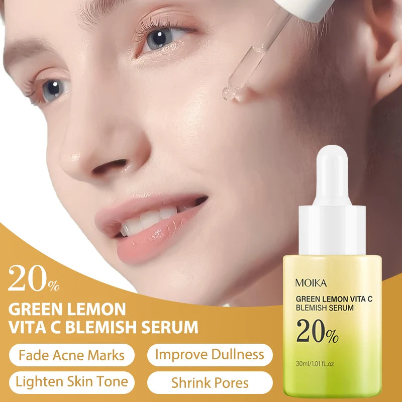 "1Pc MOIKA Skincare Vita C Serum 20% Niacinamide & Vc For Brightening & Dark Spots For People With Dull Loose Skin