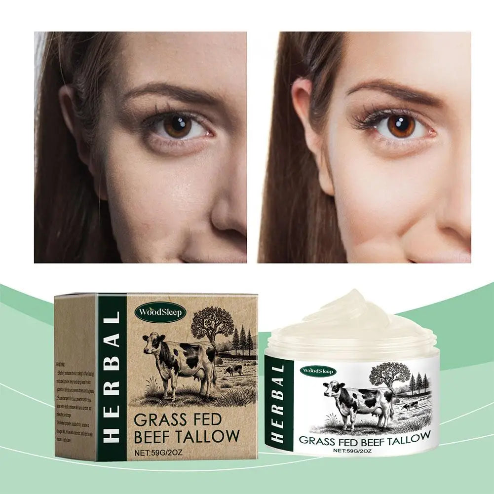 1/2/3pcs Tallow Face Moisturizer Moisturizing Nourishing Cream Brightening Skin Facial Cream Anti-Aging Face Skin Care