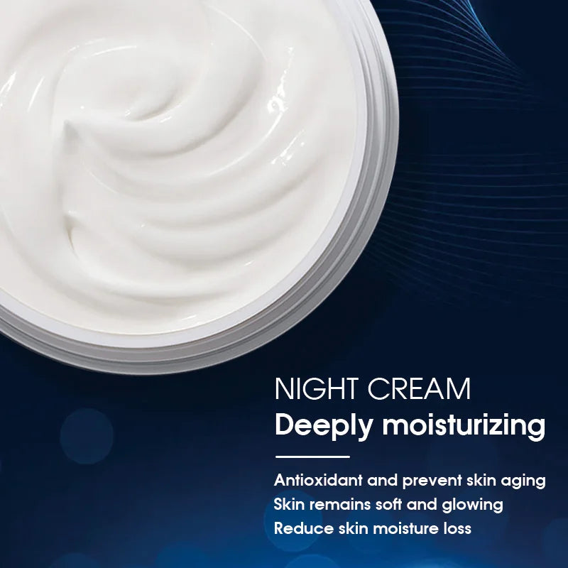 Collagen Anti Wrinkle Cream Night Skin Care Face Q10 Coenzyme Products With Hyaluronic Acid Moisturizing  Lighten Fine Lines