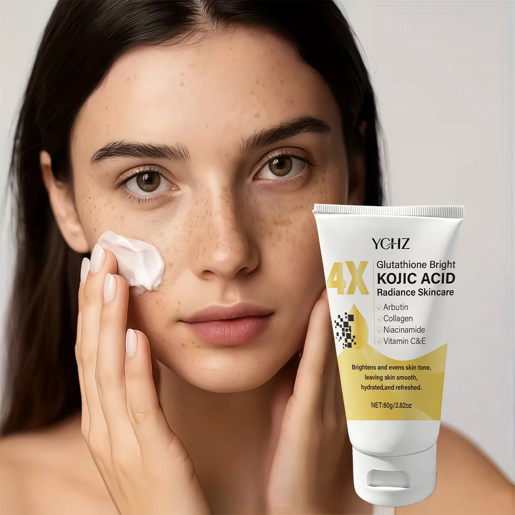 Kojic Acid Face Cream Evens Out Skin Tone, Eliminates Dark Spots and Dullness - Non-Greasy, Suitable for Both Men and Women - Whitening and Moisturizing Cream, for Day and Night Use