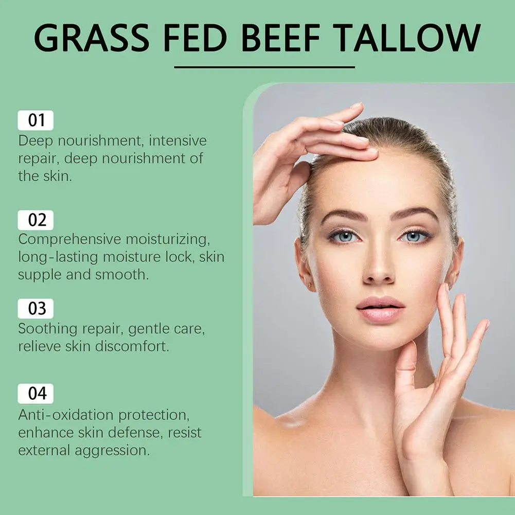 1/2/3pcs Tallow Face Moisturizer Moisturizing Nourishing Cream Brightening Skin Facial Cream Anti-Aging Face Skin Care