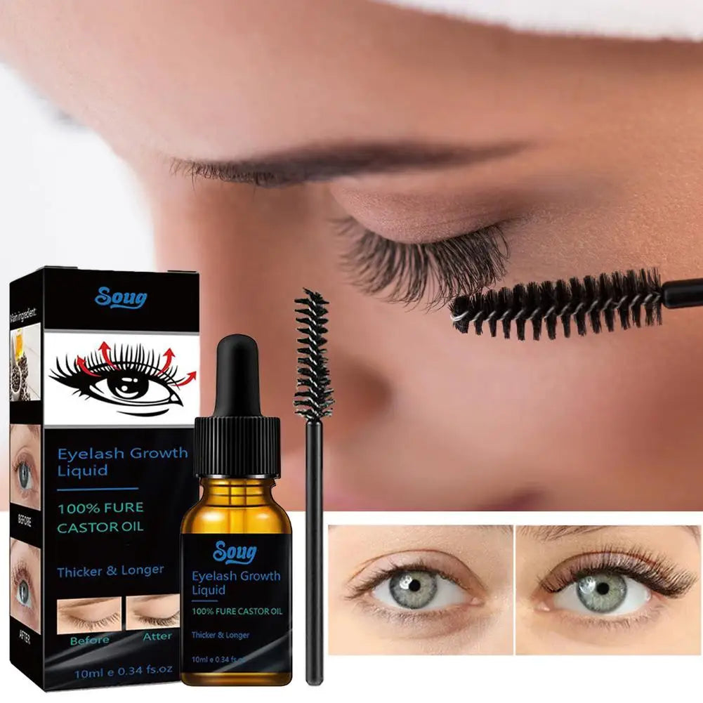 Eyelash Fast Grow Serum Lengthen Thicken Natural Curl Enlargement Voluminous Eyelash Enhancer Serum Eyebrows Thicker
