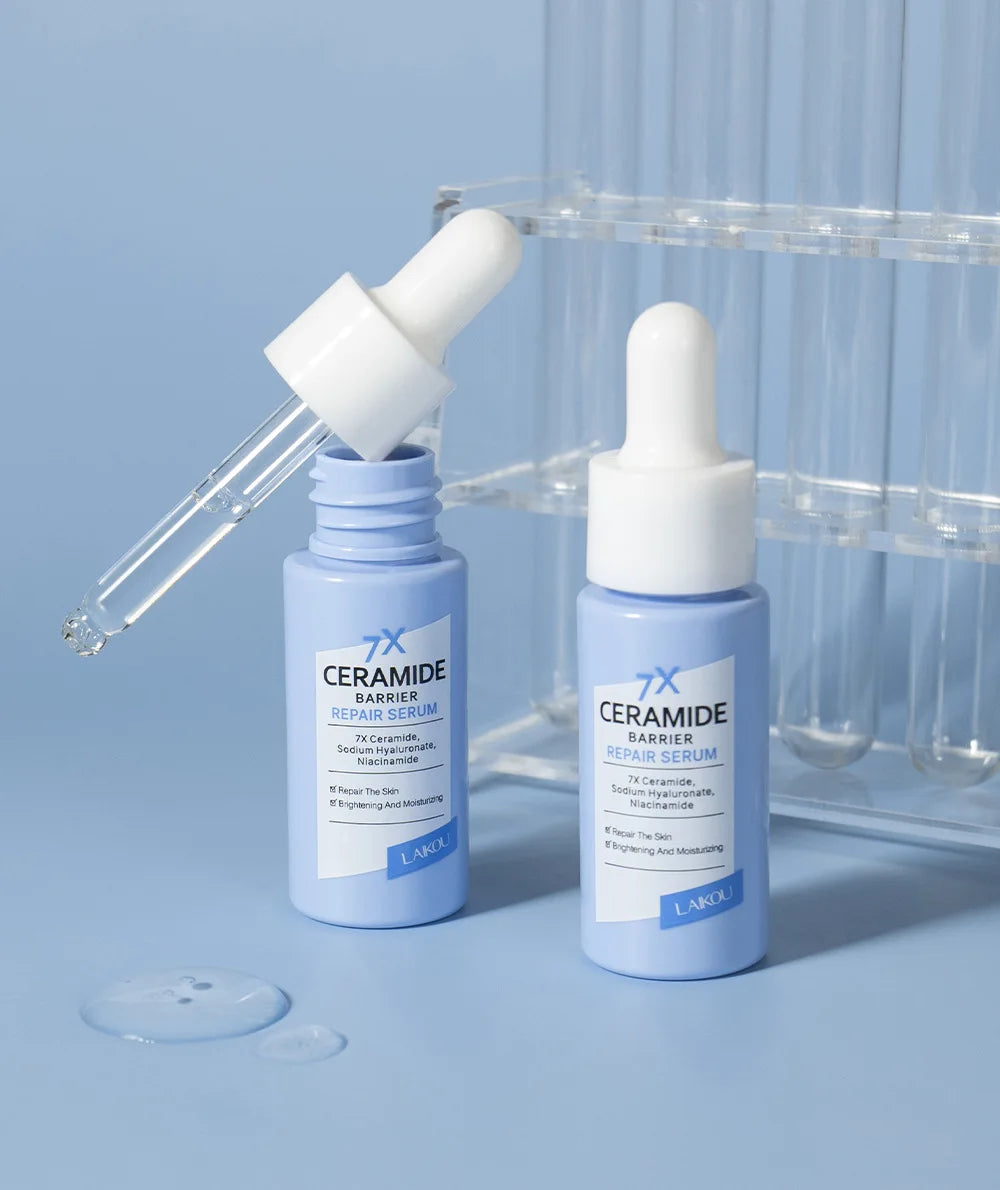 LAIKOU 7X Ceramide Barrier Repair Serum Intensive Hydration Enhanced Skin Barrier Improve Sensitive Repair Moisturizing Essence