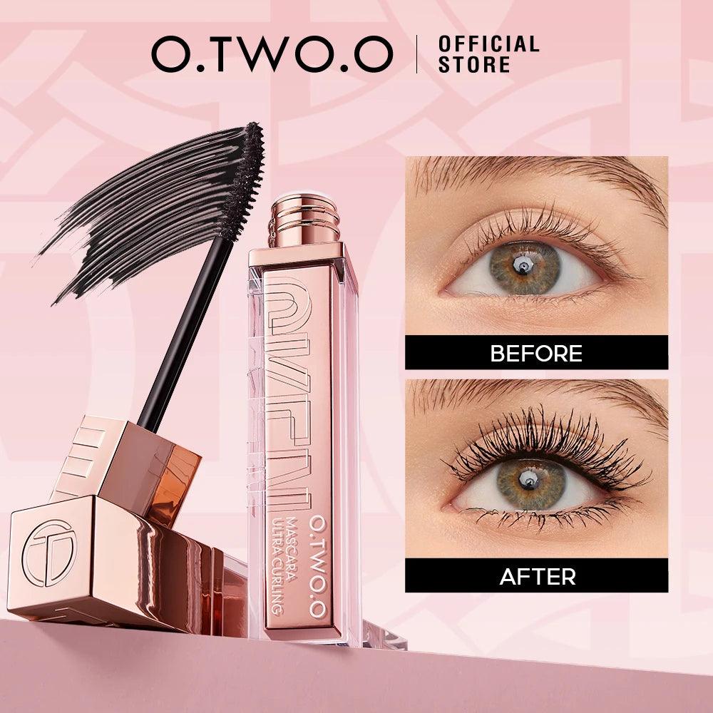 O.TWO.O Eyeliner Stamp 5D Mascara Black Liquid Eyeliner Waterproof Fast Dry Smudge-Proof Volumizing Long-Wearing Eye Makeup Set