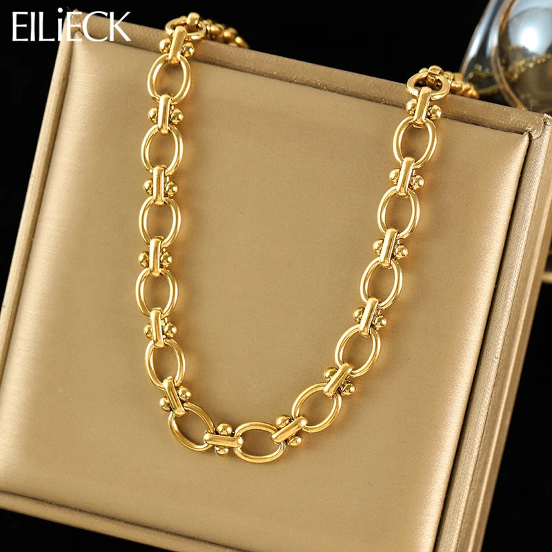 تتميز سلسلة EILIECK للنساء بتصميم أنيق مصنوع من الفولاذ المقاوم للصدأ 316L، ما يجعلها متينة ومقاومة للصدأ.