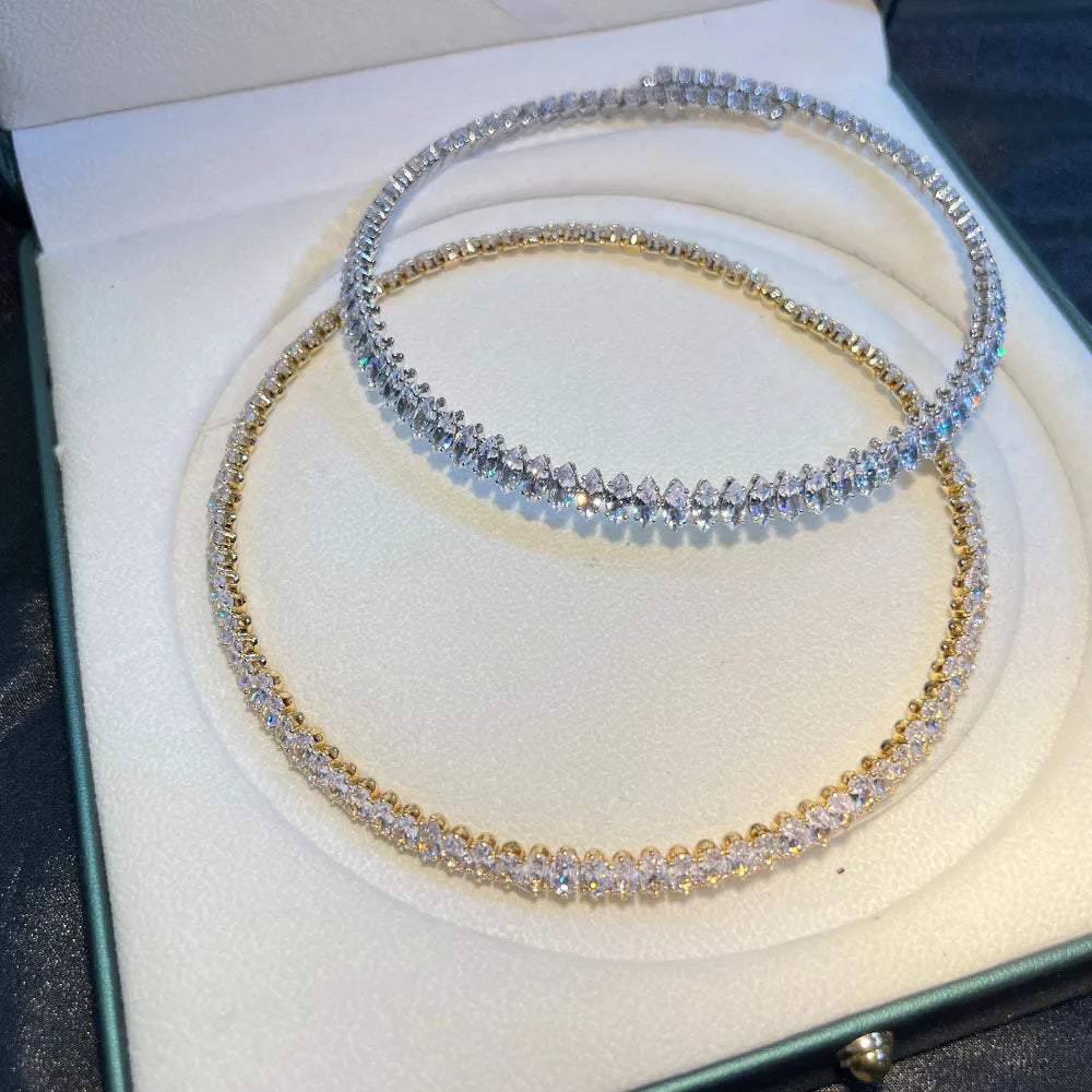 New Stunning and Exquisite stereo Everyday Jewelry Shiny Necklace Women's Clothing Accessories Wedding Holiday Bridal Gift M-991