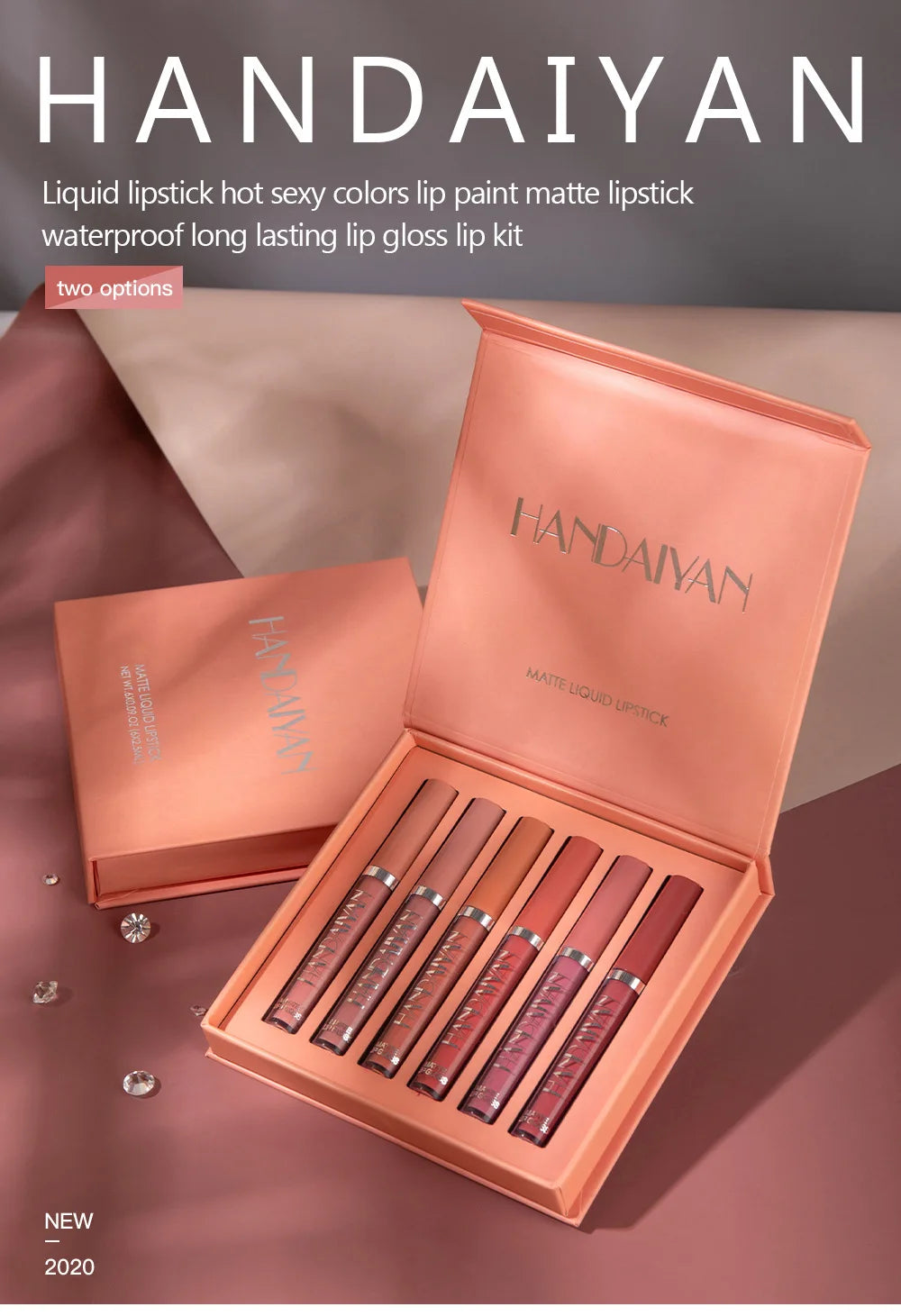 Liquid Lipstick Set Ultra Matte Velvet Waterproof Long Lasting Lip Glosses Nude Makeup Cosmetic Kit