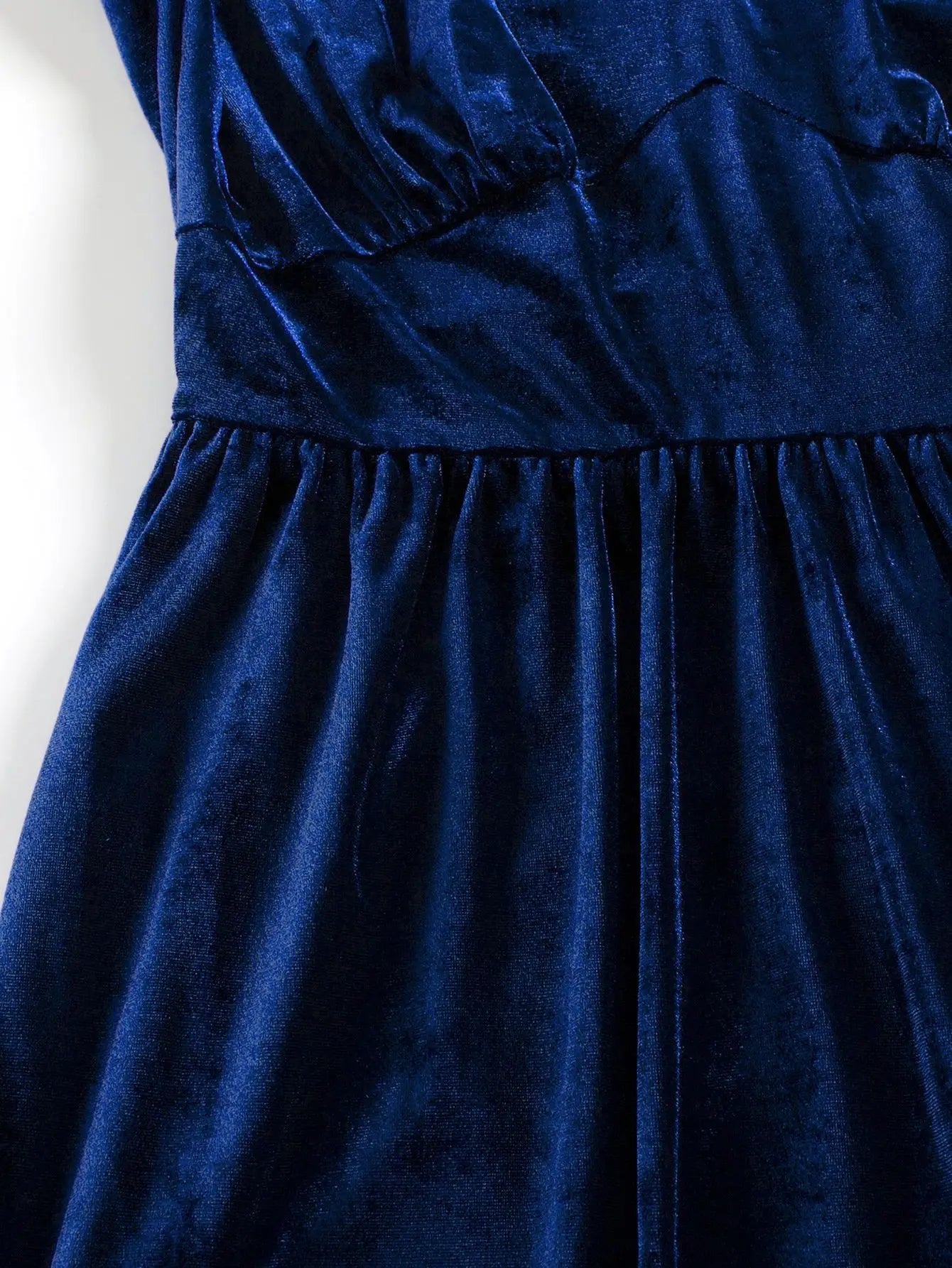 SuperAen Fashion Autumn and Winter New Dress Velvet Fashionable Elegant V-neck Pullover Long A-line Dresses