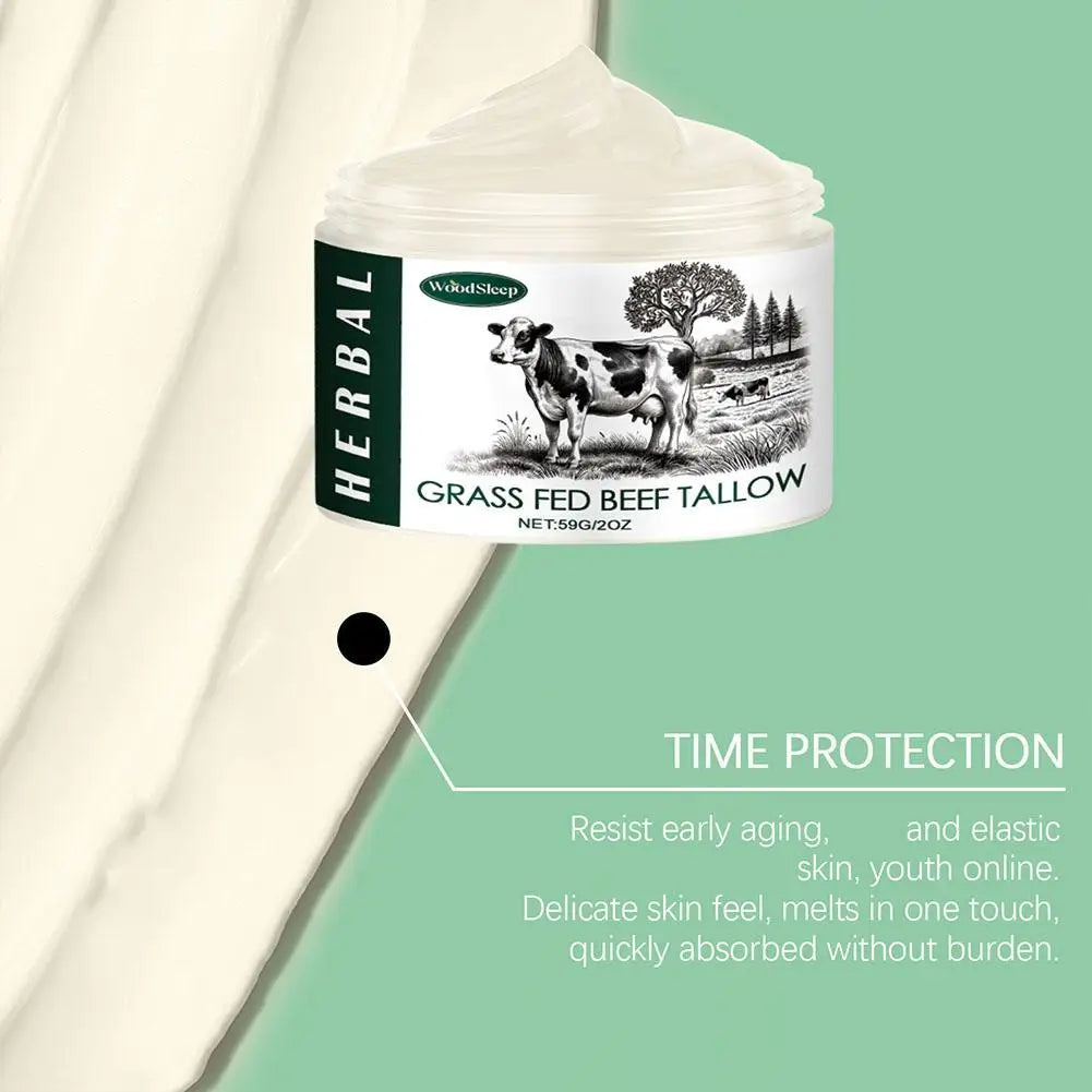 1/2/3pcs Tallow Face Moisturizer Moisturizing Nourishing Cream Brightening Skin Facial Cream Anti-Aging Face Skin Care