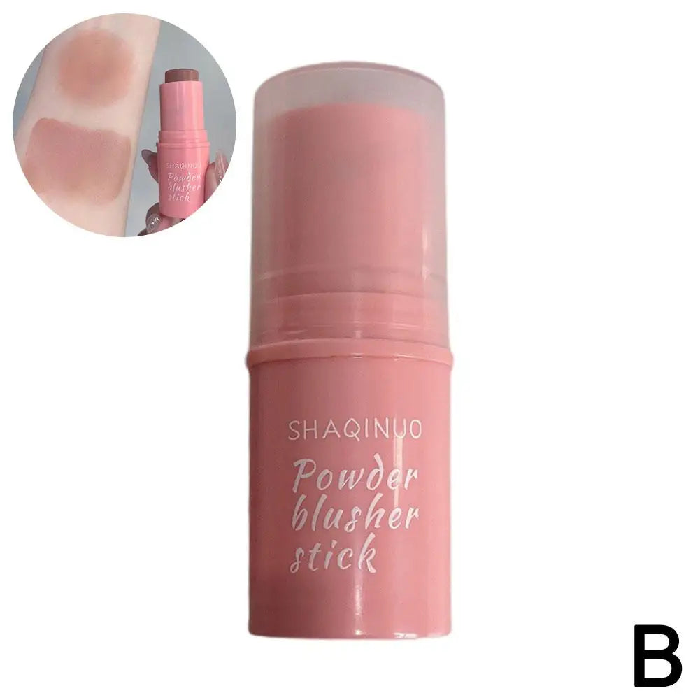 3-in-1Blush Stick Lasting Brightens Facial Cheek Stick Moisturizing Flash Lip Gloss Makeup Lip Gloss Face Rouge