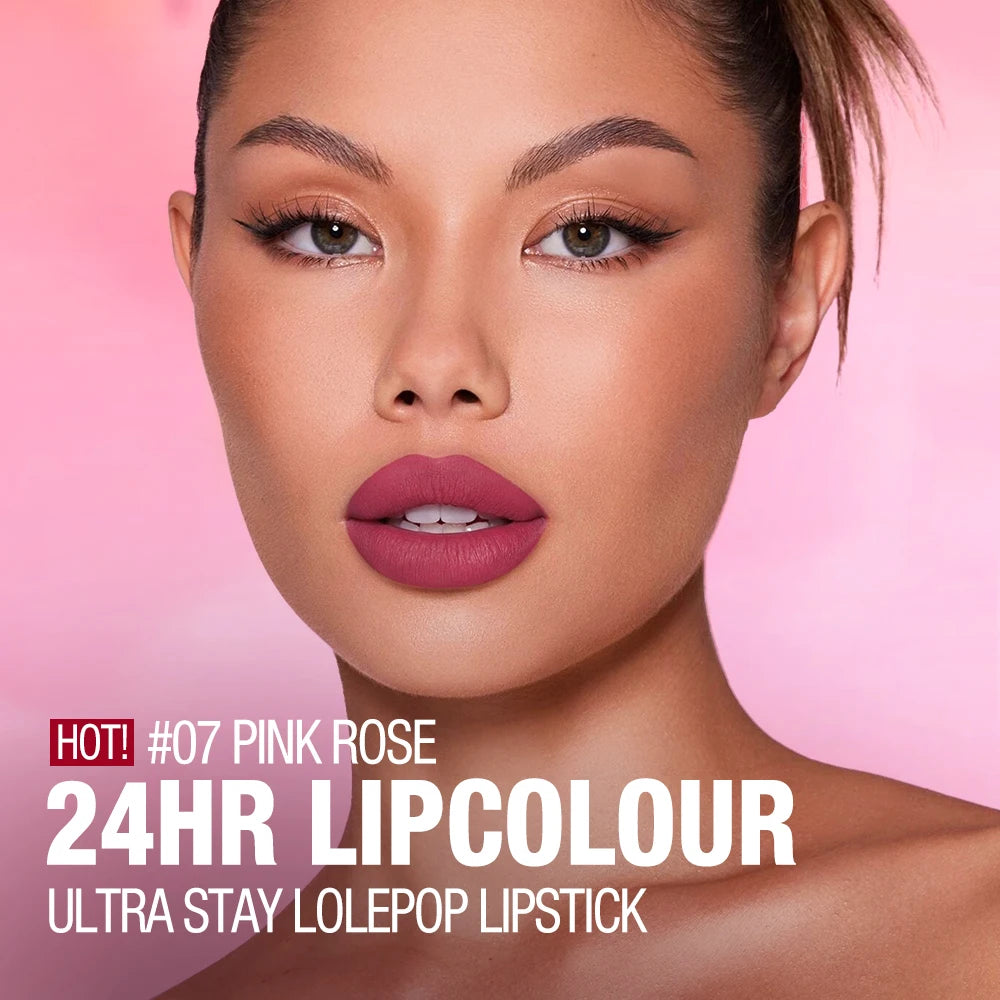 O.TWO.O Lipstick Lip Gloss Makeup Waterproof Velvet Non-stick Cup 8 Colors Lip Tint Matte Long Lasting Sexy Red Liquid Lip Stick
