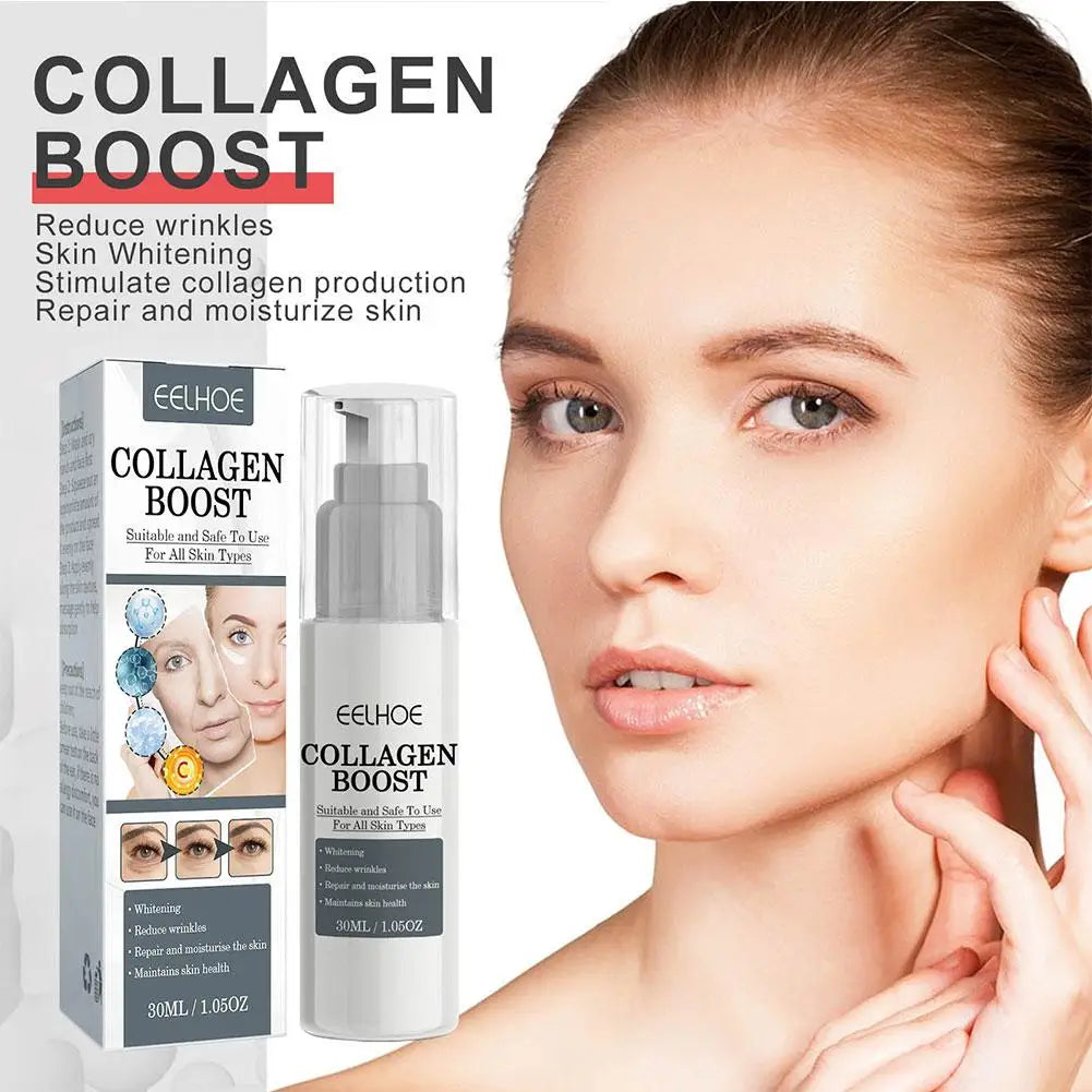 Collagen Boost Serum Wrinkle Remover Firming Whitening Hyaluronic Acid Essence Fade Fine Lines Women Skin Care 1/3/5pcs