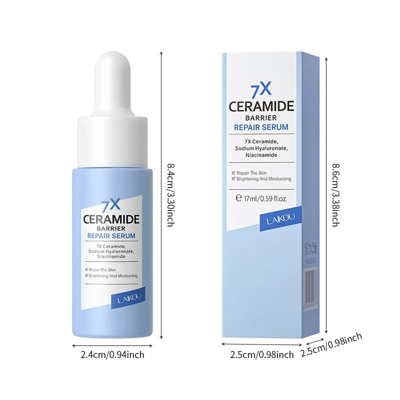 LAIKOU 7X Ceramide Barrier Repair Serum Intensive Hydration Enhanced Skin Barrier Improve Sensitive Repair Moisturizing Essence