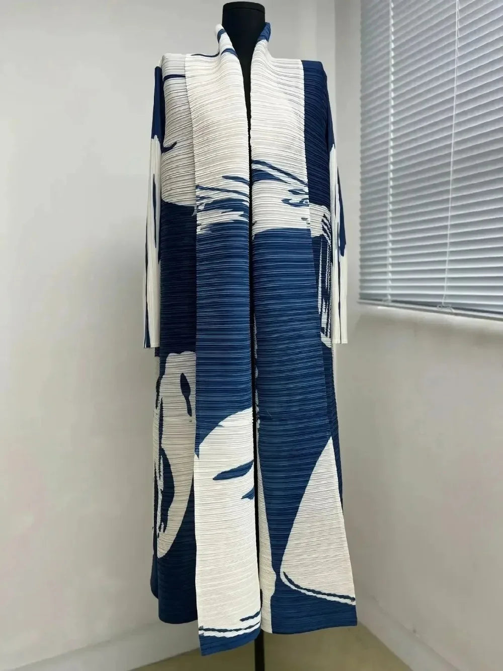 Eid Muslim Dress for Women Abaya Ramadan Print Pleated Cardigan Jalabiya Party Long Robe Morocco Dubai Kaftan Vestidos Largos