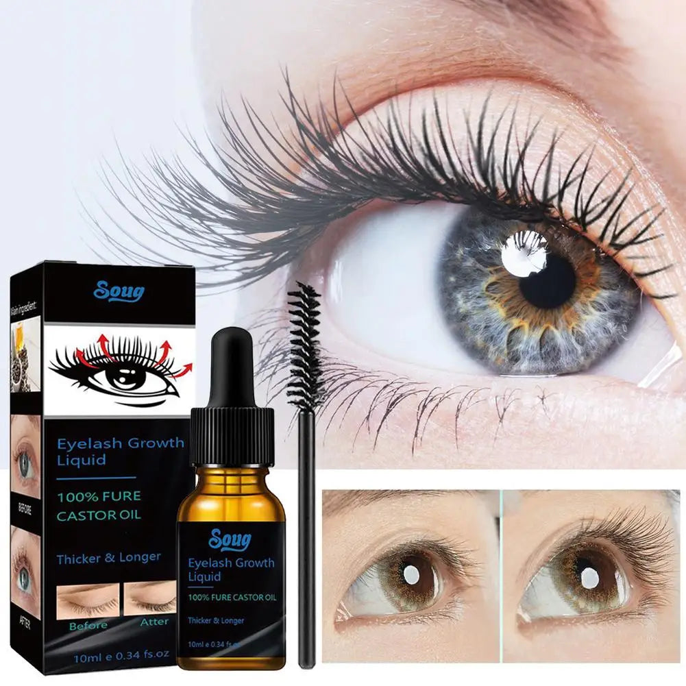Eyelash Fast Grow Serum Lengthen Thicken Natural Curl Enlargement Voluminous Eyelash Enhancer Serum Eyebrows Thicker