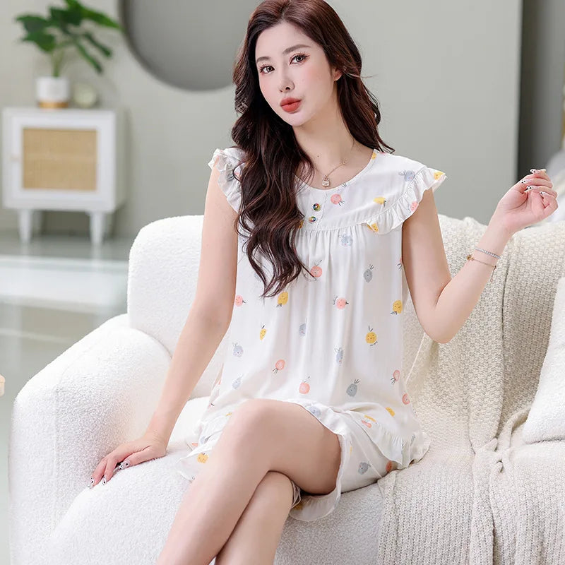 Summer Short Heart Leisure Embroidery Shirt +Shorts 2 Pieces Set Loungwear For Women Women Sexy Silk Pajama Set