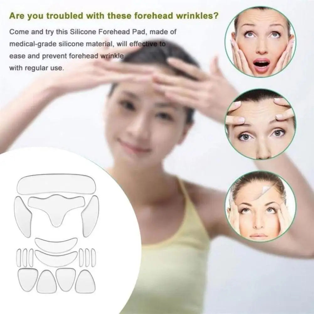 Wrinkle Resistant Silicone Patches Adhesive Face Forehead Neck Eye Wrinkle Remover Pad Sticker Lifting Tapes Skin Care